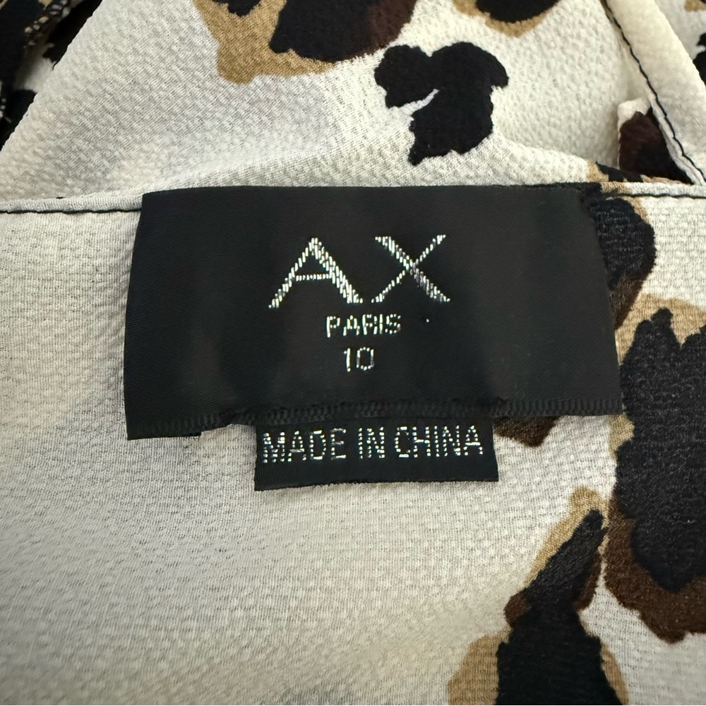 AX Paris Cream Maxi Dress with Black and Brown Spot Print - Picture 10 of 10